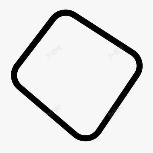 四边形抽象形式图标svg_新图网 https://ixintu.com 几何 四边形 形式 形状 抽象