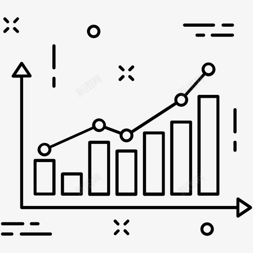 生长图图表折线图图标svg_新图网 https://ixintu.com 其他图标2 图表 折线图 生长图 进度图