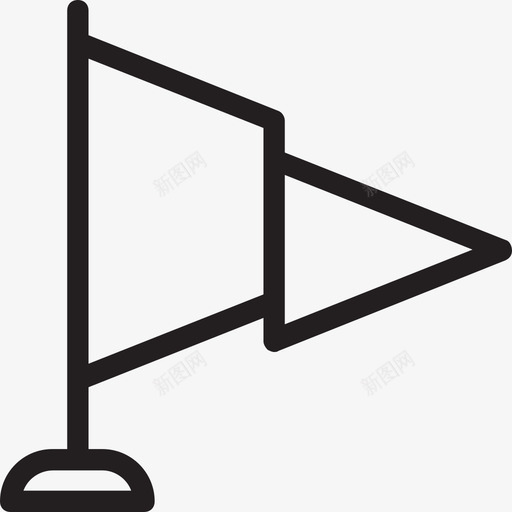 旗会徽飘扬旗图标svg_新图网 https://ixintu.com 会徽 位置旗 体育图标 旗 飘扬旗