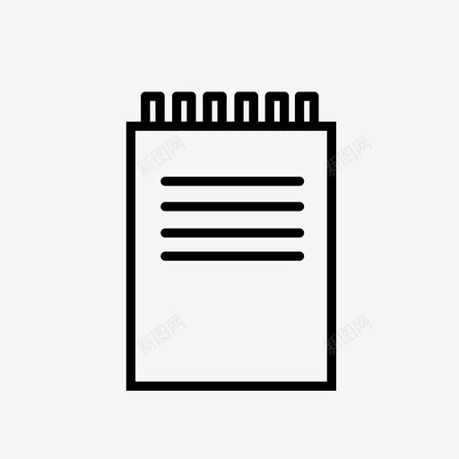 笔记本议程笔记图标svg_新图网 https://ixintu.com 学校 笔记 笔记本 议程