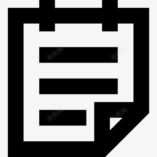 记事本笔记本便笺本图标svg_新图网 https://ixintu.com 一套线要素图标 书写板 便笺本 笔记本 记事本 速记本