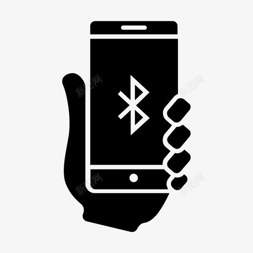 智能手机蓝牙移动可用性图标svg_新图网 https://ixintu.com 可用性 智能手机可用性 智能手机蓝牙 用户 移动