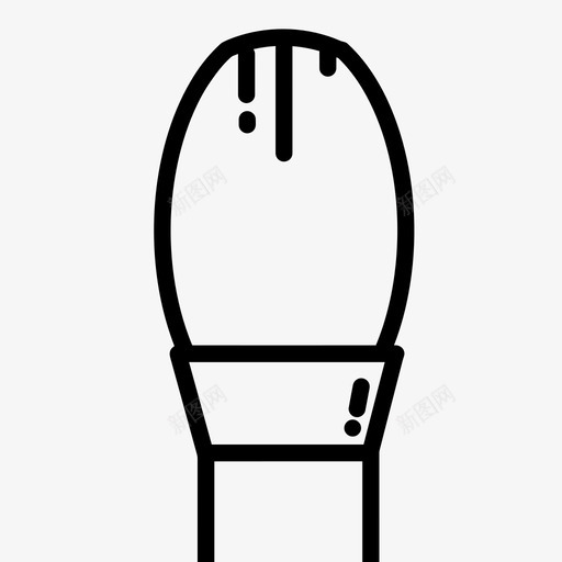 刷子艺术化妆品图标svg_新图网 https://ixintu.com 刷子 刷子的类型 化妆品 工具 艺术