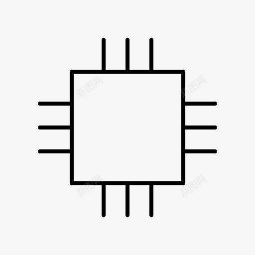 采购产品芯片消费电子设备图标svg_新图网 https://ixintu.com 消费电子 电子设备 硬件 设备 采购产品芯片