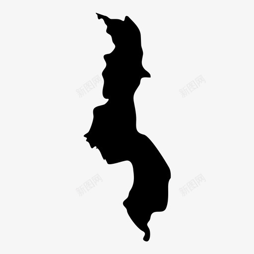 马拉维非洲地理图标svg_新图网 https://ixintu.com 东南非洲 利隆圭 地图 地理 非洲 马拉维 马拉维地图
