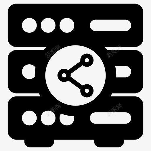 共享服务器网络共享存储图标svg_新图网 https://ixintu.com 共享存储 共享服务器 网络