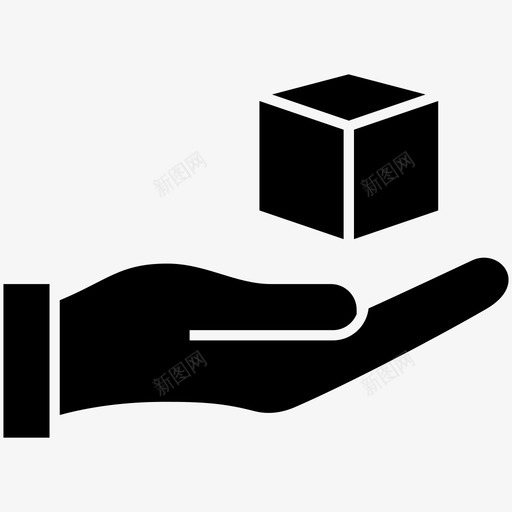 包装护理包装箱送货图标svg_新图网 https://ixintu.com 保险 包装护理 包装箱 小心轻放 手和小心 易碎品 送货