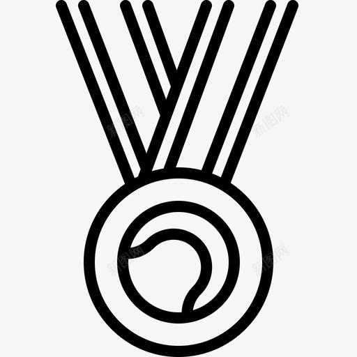 网球奖牌体育温布尔登图标svg_新图网 https://ixintu.com 优等运动奖牌 优胜者 体育 温布尔登 网球奖牌