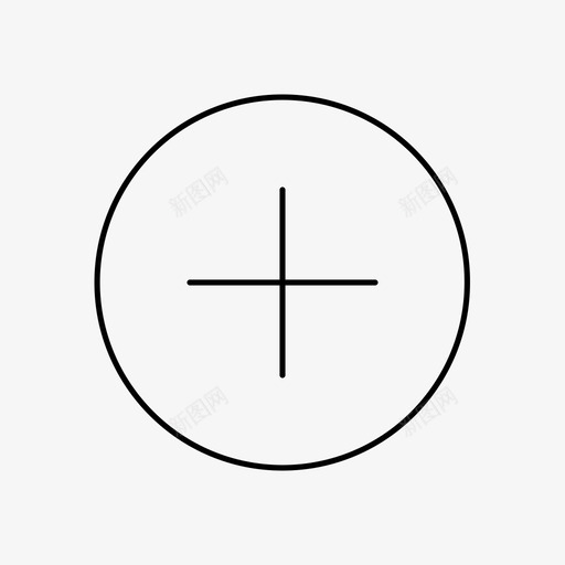 加圆加材料线图标svg_新图网 https://ixintu.com 加 圆加 材料线
