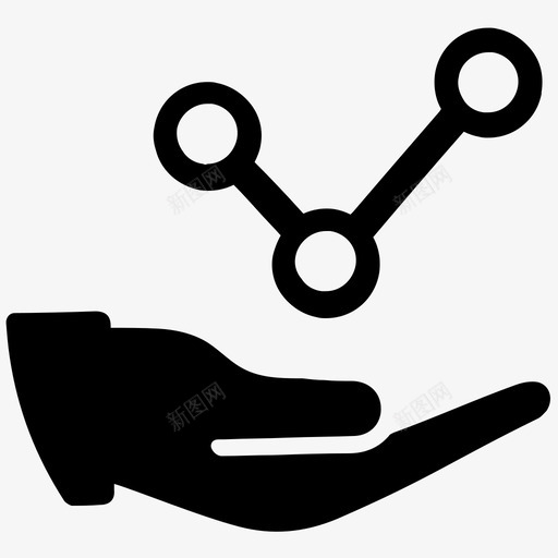 分析图表手图标svg_新图网 https://ixintu.com 分析 商业计划管理 图表 手 报告 销售