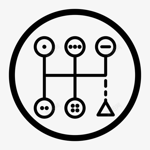 变速箱驱动手动变速箱图标svg_新图网 https://ixintu.com 变速箱 手动变速箱 换档 运输 驱动