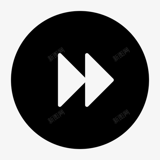快进按钮ffw图标svg_新图网 https://ixintu.com ffw 快进 按钮 播放列表 移动 音乐