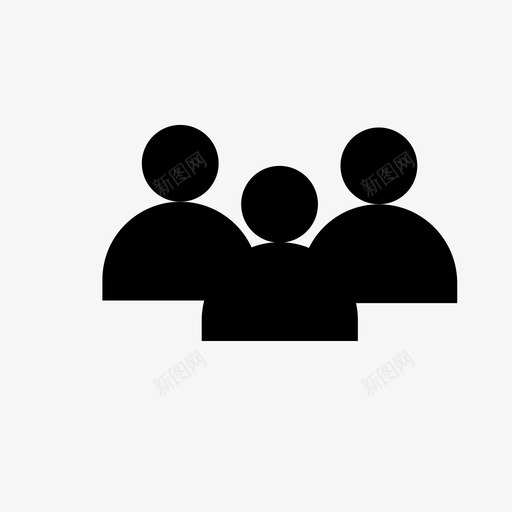 一群人开会图标svg_新图网 https://ixintu.com 一群人 开会