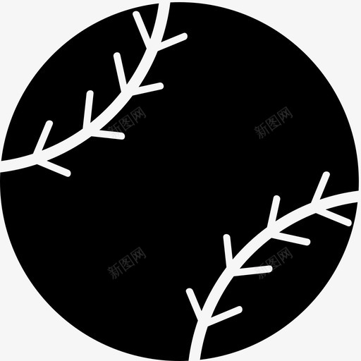 棒球娱乐运动图标svg_新图网 https://ixintu.com 娱乐 棒球 运动 运动球