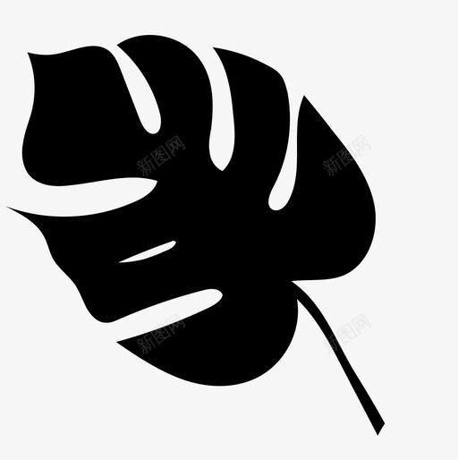 怪兽的叶子丛林自然图标svg_新图网 https://ixintu.com 丛林 怪兽的叶子 植物 热带 自然