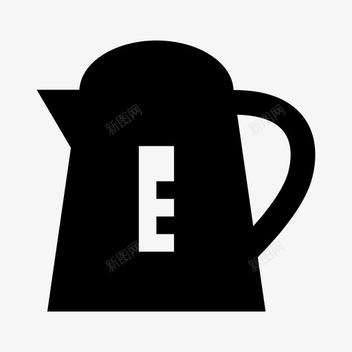 水壶开水电水壶图标svg_新图网 https://ixintu.com 开水 水壶 热水 电水壶 购物固体