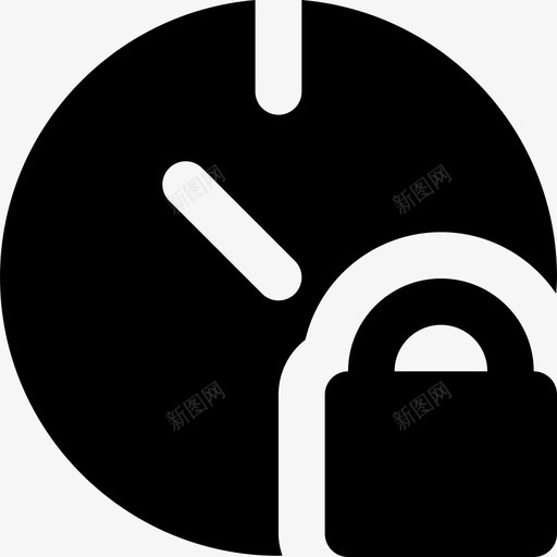 锁定秒表通信交互图标svg_新图网 https://ixintu.com smashicons交互mdsolid 交互 界面 通信 锁定秒表