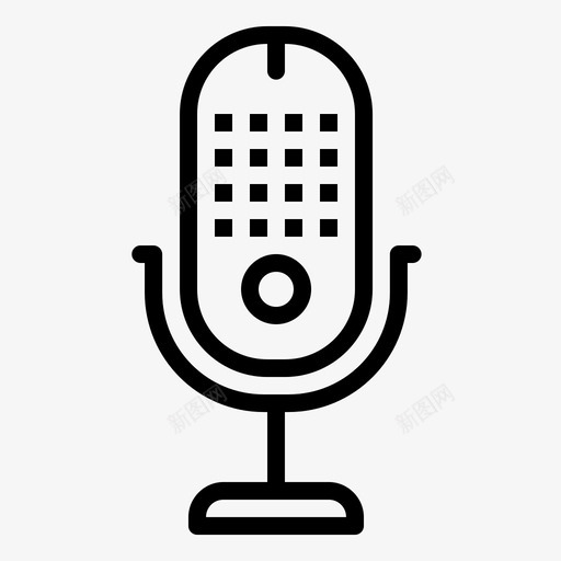 麦克风收音机唱片图标svg_新图网 https://ixintu.com 唱片 收音机 演讲 电影和电影 语音 麦克风