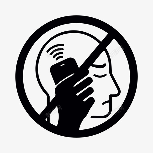 禁止通话头部wifi图标svg_新图网 https://ixintu.com wifi 头部 禁止通话