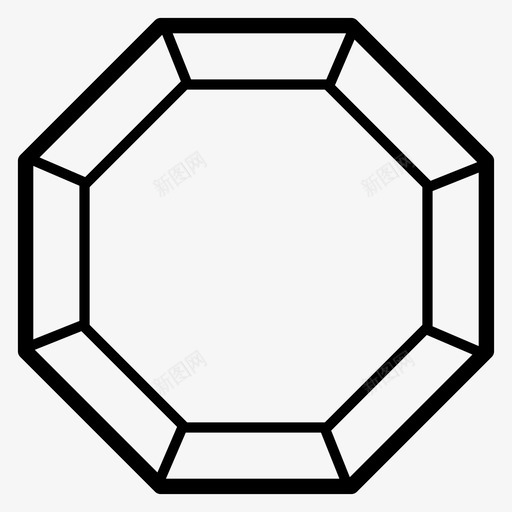 宝石钻石钻石形状图标svg_新图网 https://ixintu.com 宝石 宝石套装3 珠宝 石头 钻石 钻石形状