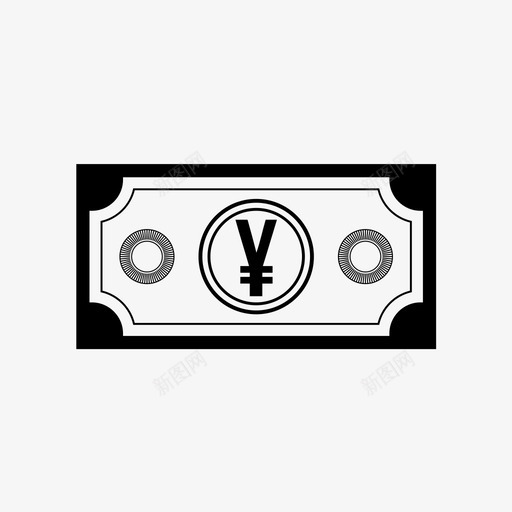 日元钞票现金钱图标svg_新图网 https://ixintu.com 日元钞票 现金 钱