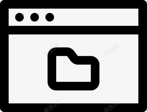 浏览器文件夹计算机文件图标svg_新图网 https://ixintu.com internet 媒体 屏幕 文件 浏览器文件夹 计算机