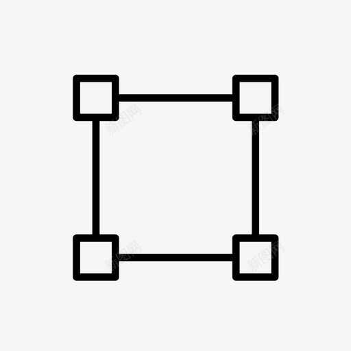 变换线工具自由变换图标svg_新图网 https://ixintu.com 变换工具 变换线 自由变换 自由变换工具 设计工具 设计细线图标集