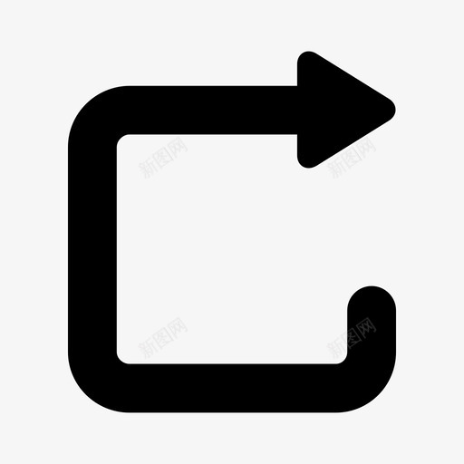 路径箭头方向图标svg_新图网 https://ixintu.com 方向 标志 箭头 路 路径 轴