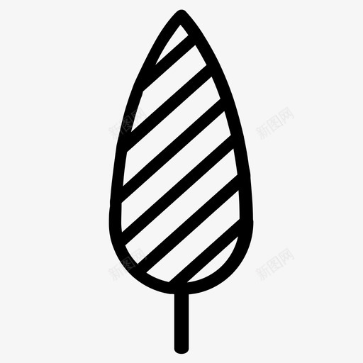 叶子向导植物图标svg_新图网 https://ixintu.com 叶子 向导 影子 树 植物