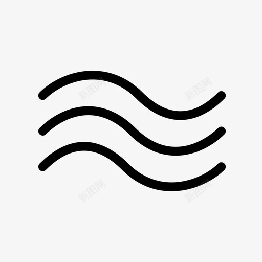 浪海水图标svg_新图网 https://ixintu.com 水 浪 海 湿的