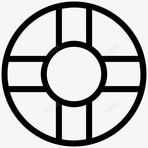救生圈救生带环形浮标图标svg_新图网 https://ixintu.com 安全设备 救生圈 救生带 环形浮标 避暑和旅游平滑线图标
