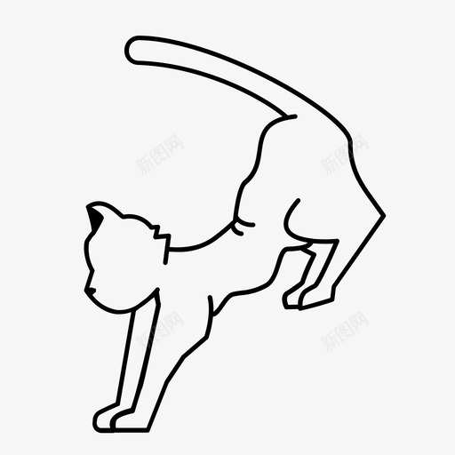 着陆猫重力跳跃图标svg_新图网 https://ixintu.com 分类 着陆猫 跳跃 重力