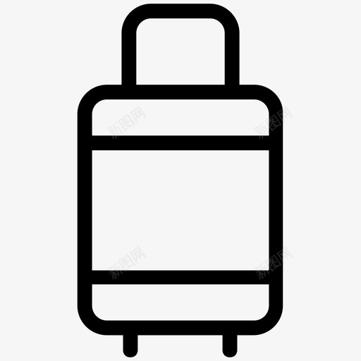 行李包行李袋图标svg_新图网 https://ixintu.com 包 夏季和旅行平滑线图标 旅行包 行李 行李袋