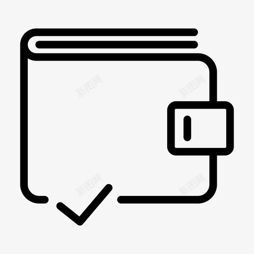 钱包支票标记已确认钱夹图标svg_新图网 https://ixintu.com 已加载的钱 已填充钱包 已确认 钱包支票标记 钱夹