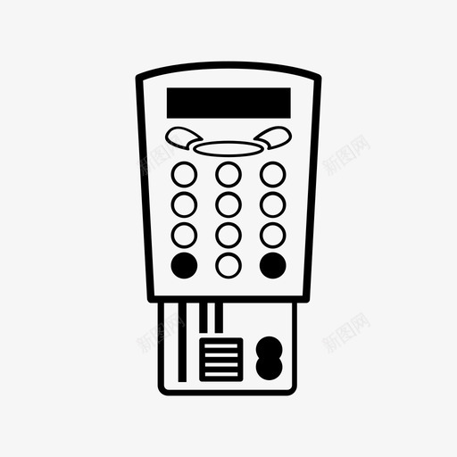 读卡器银行卡信用卡图标svg_新图网 https://ixintu.com 信用卡 在线支付 支付 读卡器 转账 银行卡