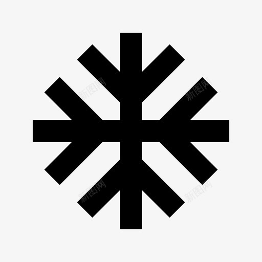 雪花寒冷水晶图标svg_新图网 https://ixintu.com 冬天 圣诞节 寒冷 水晶 雪花