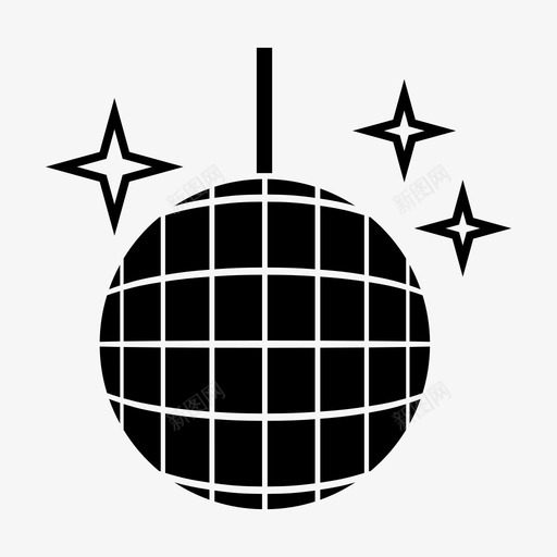 迪斯科舞会舞蹈灯光图标svg_新图网 https://ixintu.com 派对 灯光 舞蹈 迪斯科舞会