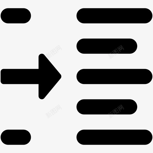 左缩进格式段落图标svg_新图网 https://ixintu.com web和用户界面字体图标 左缩进 文本 格式 段落