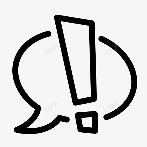 重要信息气泡语音图标svg_新图网 https://ixintu.com 气泡 语音 语音气泡 重要信息