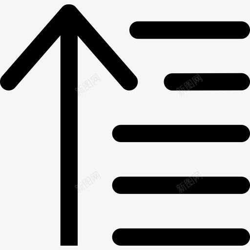 升序排序bigmuglinelineal图标svg_新图网 https://ixintu.com bigmugline lineal 升序排序