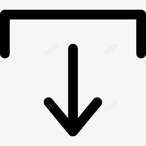 下箭头符号bigmuglinelineal图标svg_新图网 https://ixintu.com bigmugline lineal 下载下箭头符号