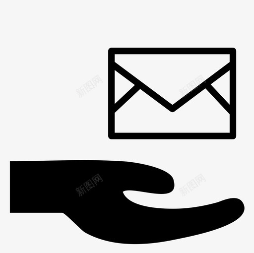 发送消息小心电子邮件图标svg_新图网 https://ixintu.com 发送消息 安全 小心 提供 电子邮件