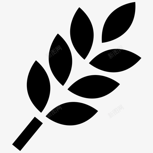 小麦谷物收获图标svg_新图网 https://ixintu.com 小麦 收获 植物 环境 谷物