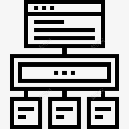 线框层次结构布局图标svg_新图网 https://ixintu.com 层次结构 布局 线框 网站地图 网页 网页设计和开发