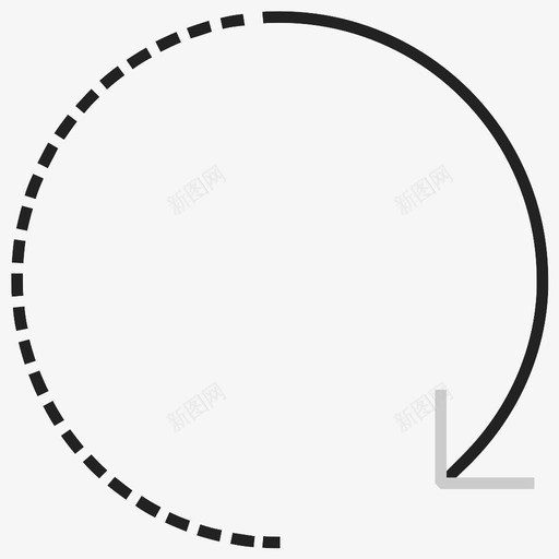 旋转顺时针循环图标svg_新图网 https://ixintu.com 循环 旋转 顺时针 顺时针旋转