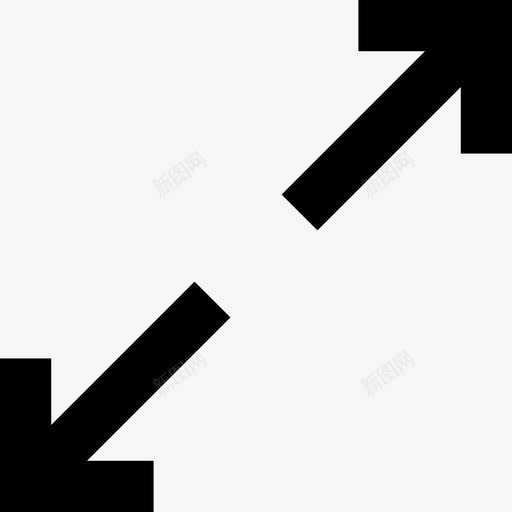 最大化箭头展开图标svg_新图网 https://ixintu.com 屏幕大小 展开 最大化 箭头 线要素图标集 调整大小