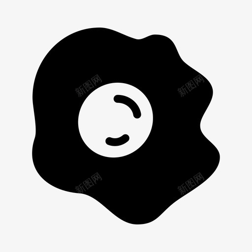 煎蛋蛋煎蛋古食字形图标svg_新图网 https://ixintu.com 古食字形 煎蛋 蛋煎蛋