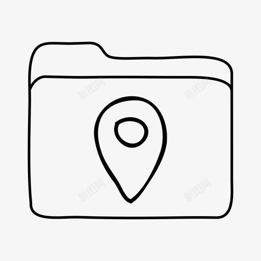 地图针文件夹方向文件夹文件夹图标svg_新图网 https://ixintu.com 地图文件夹 地图针文件夹 手绘文件夹 文件夹 方向文件夹