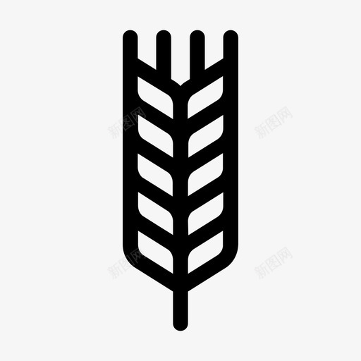 小麦农作物农场图标svg_新图网 https://ixintu.com 农业 农作物 农场 小麦 粮食