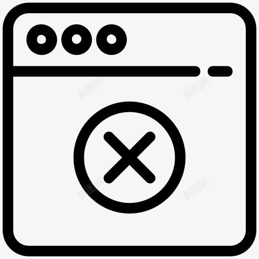 被阻止的网站拒绝访问找不到页面图标svg_新图网 https://ixintu.com 不存在 受限网站 找不到页面 拒绝访问 网页审查 网页设计图标 被阻止的网站